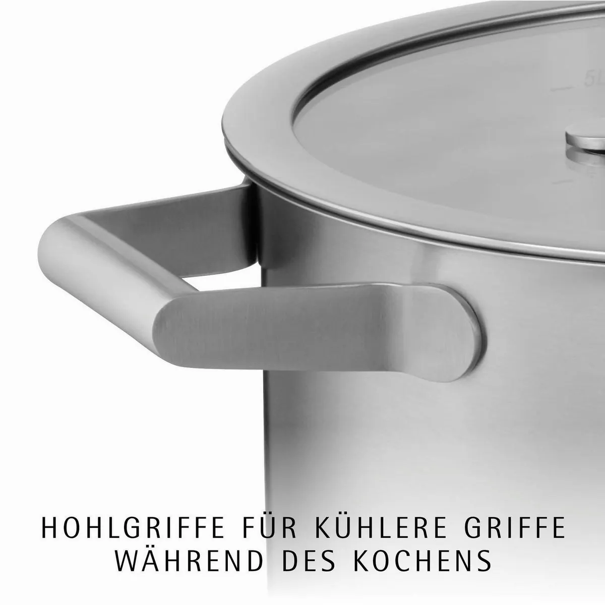 WMF Comfort Line Topf-Set, 5-teilig — Edelstahl, Innenskalierung, Hohlgriffe 4