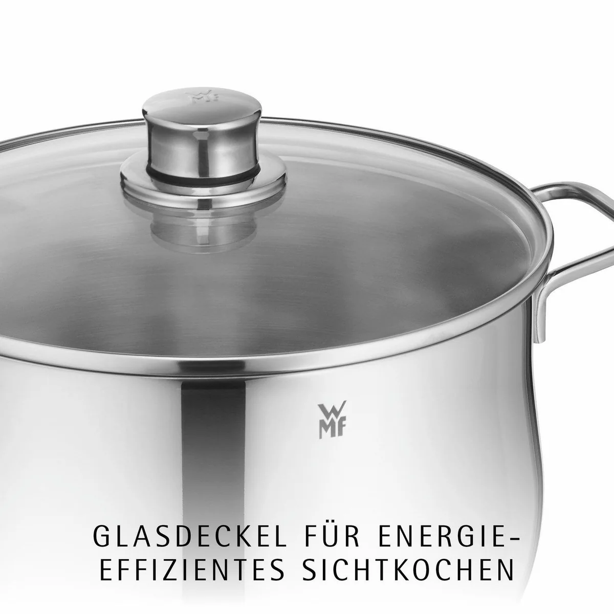 WMF Diadem Plus Topf-Set, 9-teilig, Cromargan Edelstahl Rostfrei 18/10 — elegantes Design, TransTherm-Allherdboden, für alle Herdarten 3