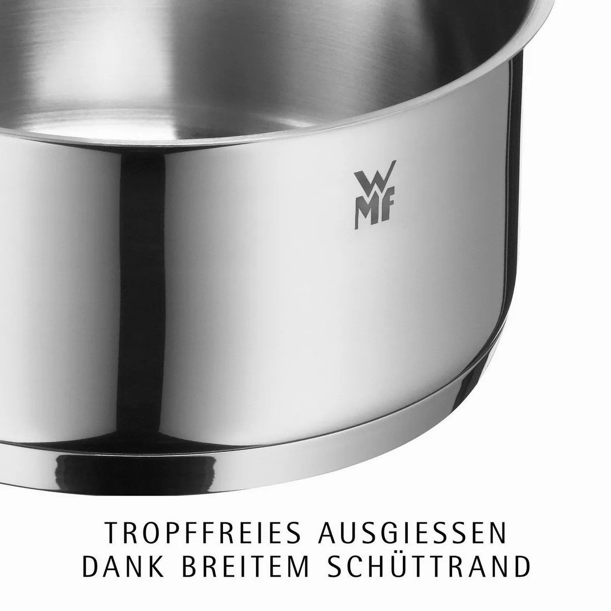 WMF Diadem Plus Topf-Set, 9-teilig, Cromargan Edelstahl Rostfrei 18/10 — elegantes Design, TransTherm-Allherdboden, für alle Herdarten 4