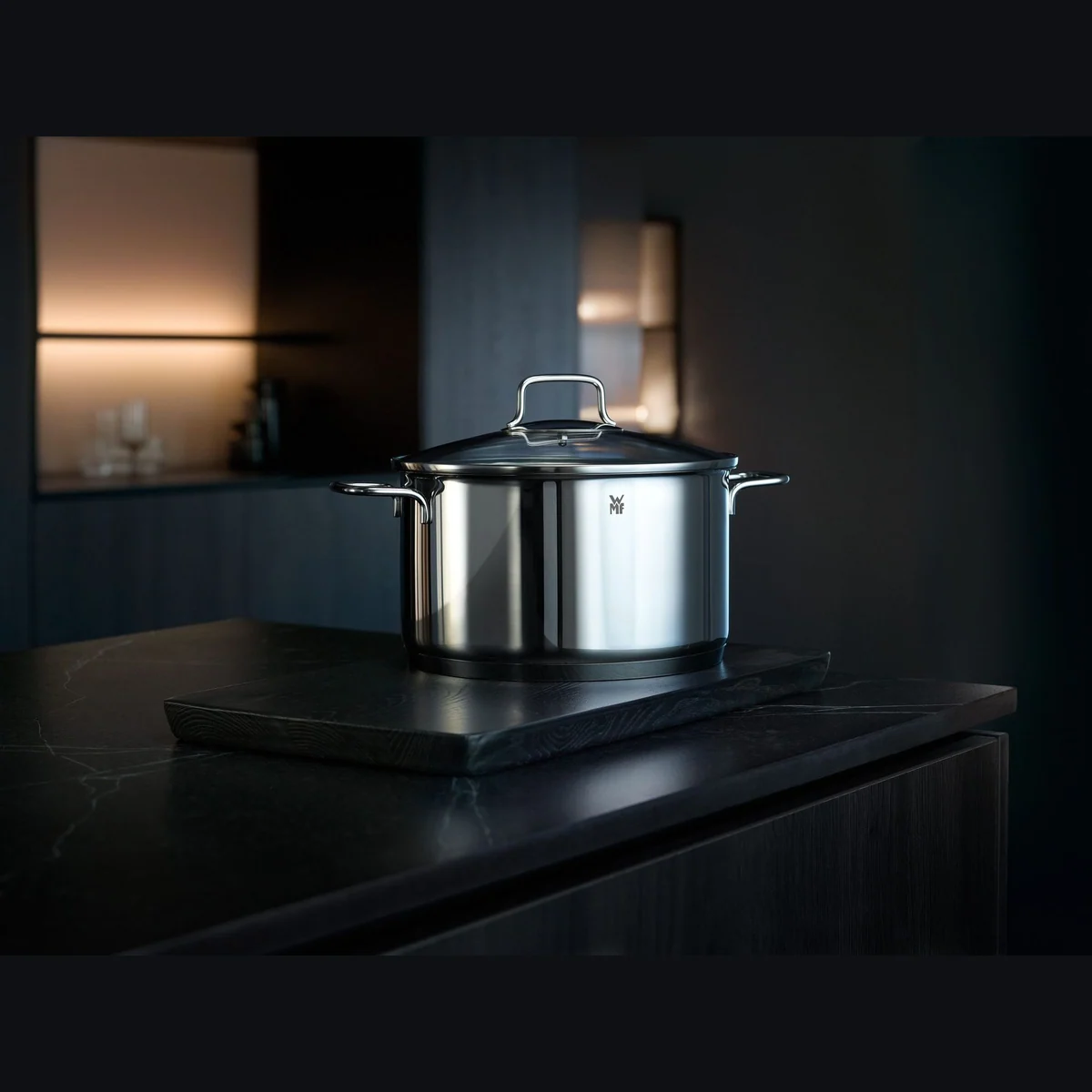 WMF Astoria Topf-Set, Induktionsgeeignet, Glasdeckel, Cromargan Edelstahl — 3-teilig, elegant & funktional 5