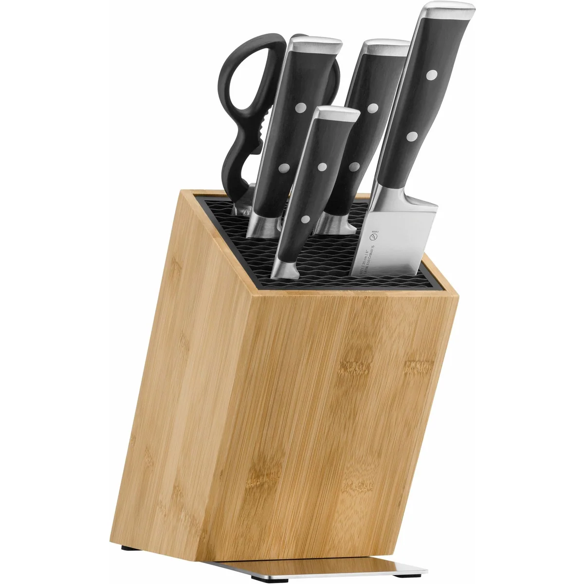 WMF Grand Class Messerblock, 6-teilig, handgeschmiedete Klingen — FlexTec Aufbewahrung, ergonomische Griffe, exzellente Schärfe
