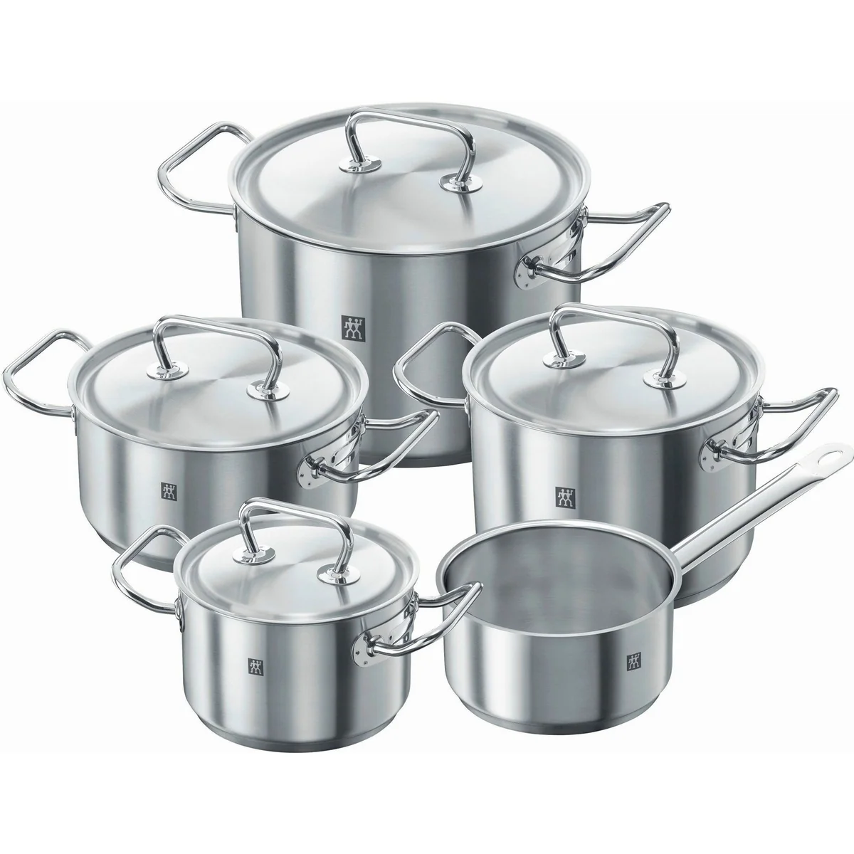 Zwilling Topf-Set Classic, Edelstahl 18/10, 9-tlg., vielseitig einsetzbar