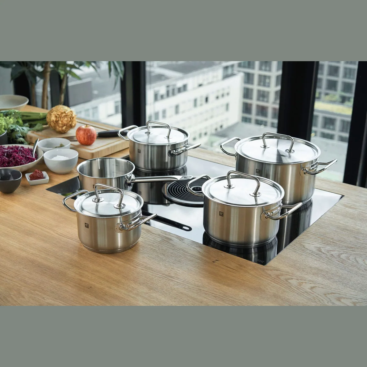 Zwilling Topf-Set Classic, Edelstahl 18/10, 9-tlg., vielseitig einsetzbar 2