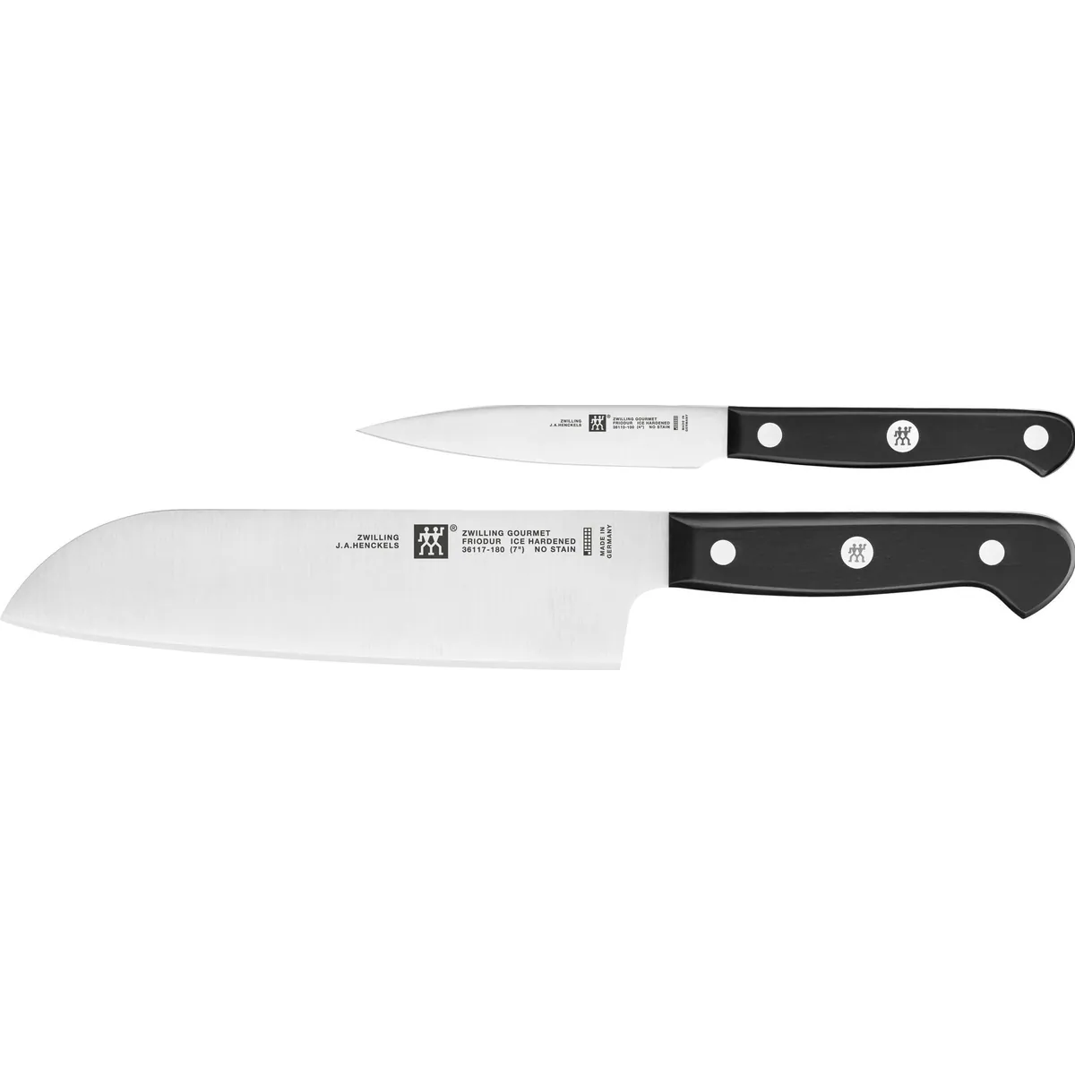 Zwilling Gourmet Messer-Set, FRIODUR Klingen, ergonomischer Griff — 2-teilig für präzisen Einsatz