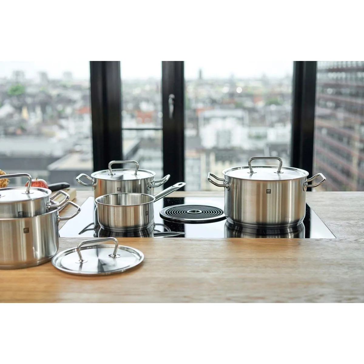 Zwilling TWIN CLASSIC Topf-Set, 5-teilig, Edelstahl 18/10 — edelstahl poliert, SIGMA Classic Sandwichboden, spülmaschinengeeignet 3