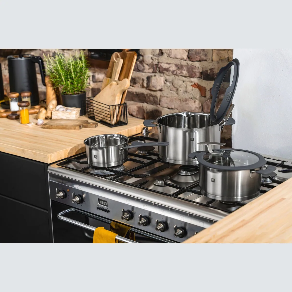 Zwilling Topf-Set Simplify, hochwertiger Edelstahl 18/10, vielseitige Kochgrößen 2