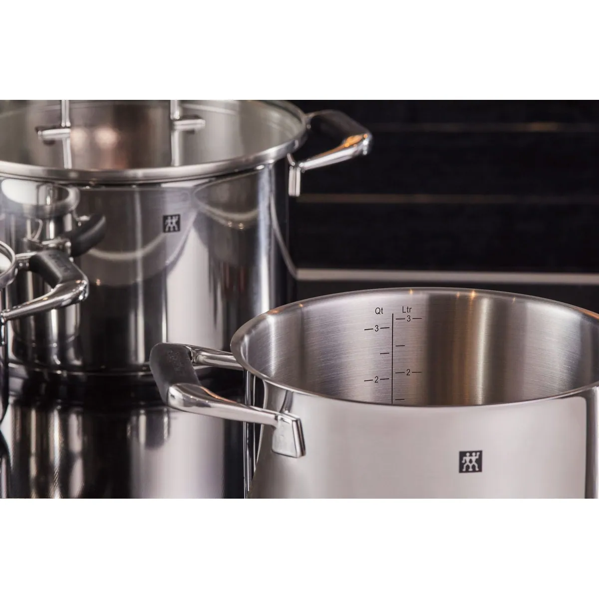 Zwilling Poletto Topf-Set, 5-teilig, 18/10 Edelstahl, Induktionsgeeignet 4